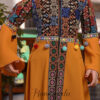 Farah Embroidered Tatreez Flower Girl Eid Dress - Image 3