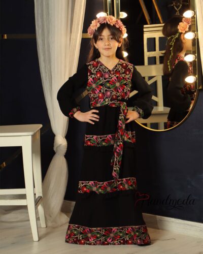 Sanaa Palestinian Tatreez Occasional Girl Dress