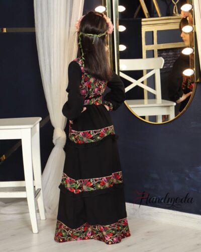 Sanaa Palestinian Tatreez Occasional Girl Dress - Image 5