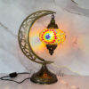 Turkish Moroccan Colorful1 Mosaic Moon Table Lamp - Image 4