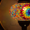 Turkish Moroccan Colorful1 Mosaic Moon Table Lamp - Image 5