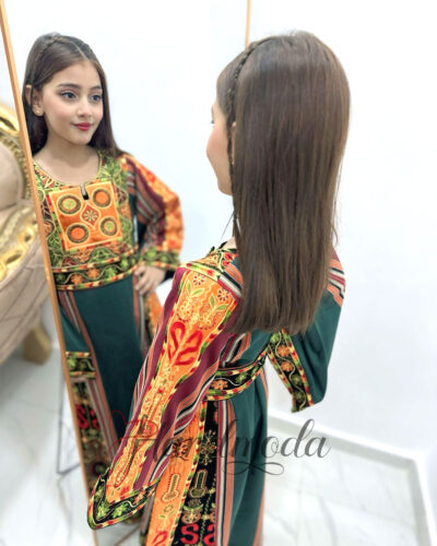 Sundus Embroidered Eid Dress Bridal Palestinian Tatreez Thobe - Image 9