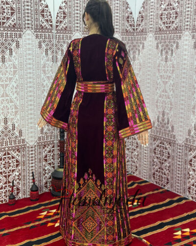 Ritta Palestinian Tatreez Bridal Maxi Long Dress Embroidery - Image 8