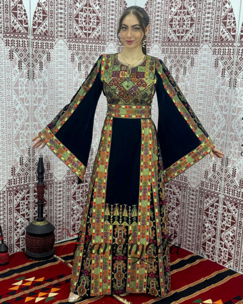 Ritta Palestinian Tatreez Bridal Maxi Long Dress