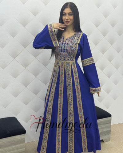 Sanaa Palestinian Tatreez embroidered dress Thobe 2