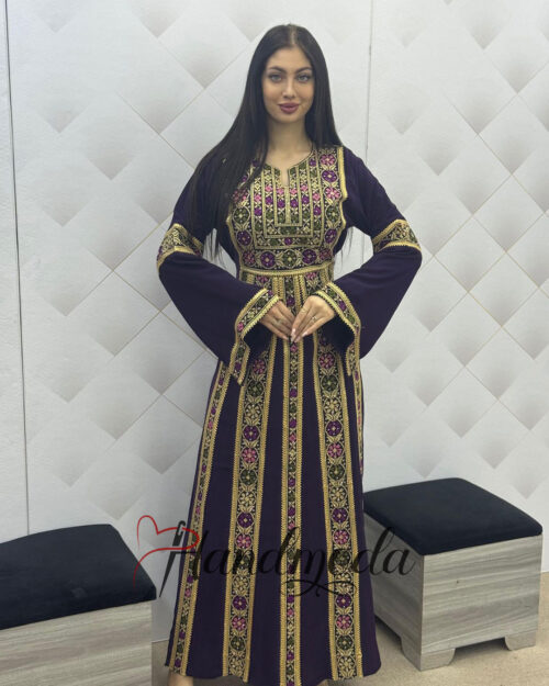 Sanaa Palestinian Tatreez embroidered dress Thobe 6