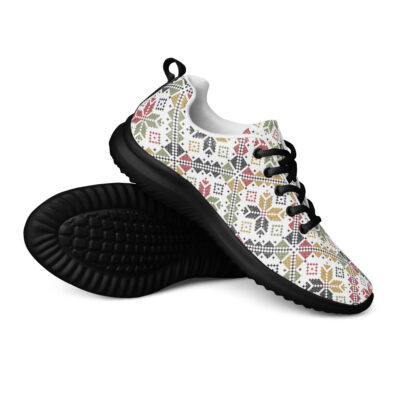 Palestinian Tatreez Pattern Women Shoes Custom Athletic Runner - Image 7