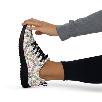 Palestinian Tatreez Pattern Women Shoes Custom Athletic Runner - Image 4