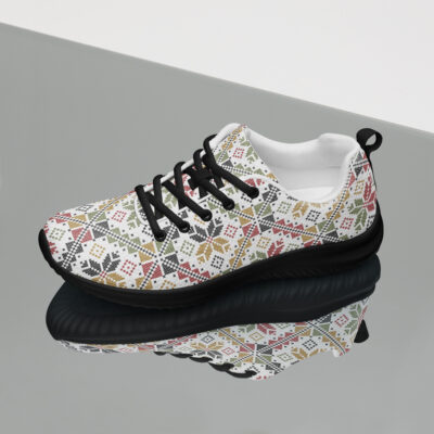 Palestinian Tatreez Pattern Women Shoes Custom Athletic Runner - Image 6