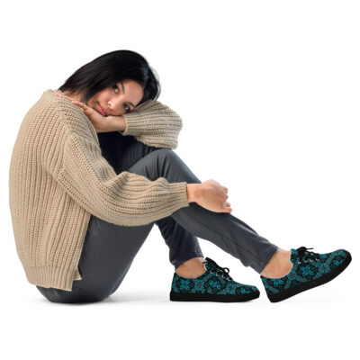 Palestinian Tatreez sneakers, women’s lace-up custom canvas shoes - Image 5