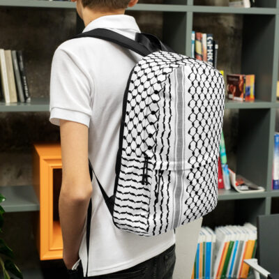 Palestinian Kufiya Pattern Backpack Custom Palestine Hatta Bag - Image 2