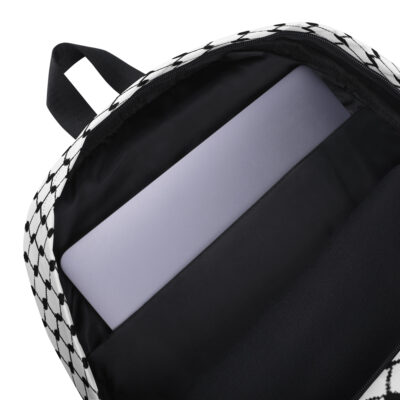 Palestinian Kufiya Pattern Backpack Custom Palestine Hatta Bag - Image 9