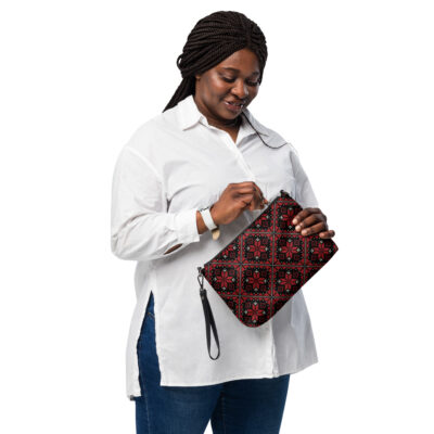 Custom Crossbody Bag Middle Eastern Tatreez Embroidery Print - Image 3