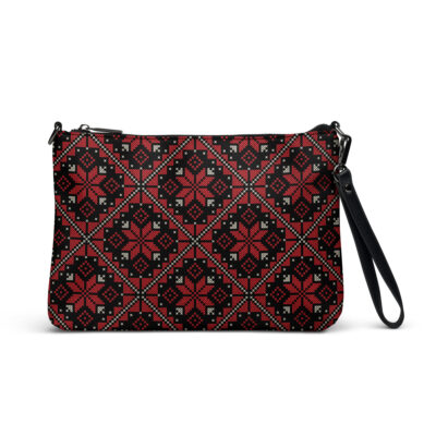 Custom Crossbody Bag Middle Eastern Tatreez Embroidery Print - Image 8