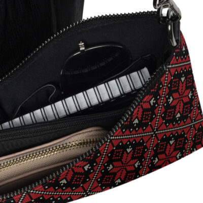 Custom Crossbody Bag Middle Eastern Tatreez Embroidery Print - Image 4