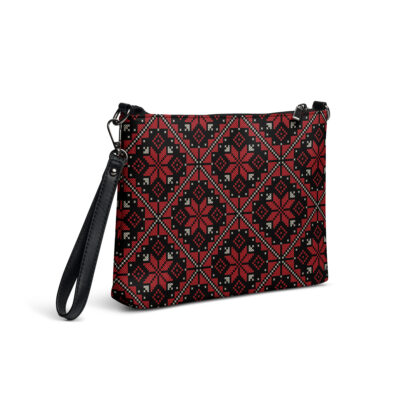 Custom Crossbody Bag Middle Eastern Tatreez Embroidery Print - Image 7