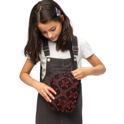 Palestinian Tatreez Art Crossbody Bag Embroidery Printed Pattern - Image 3