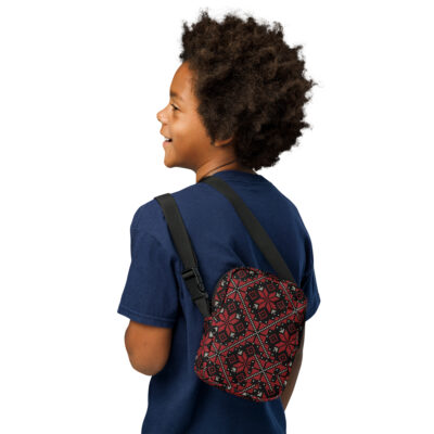 Palestinian Tatreez Art Crossbody Bag Embroidery Printed Pattern - Image 4