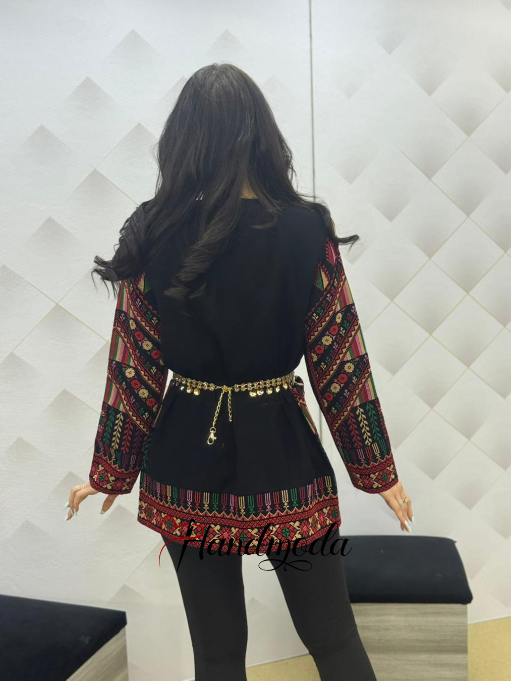 Tatreez Women's Blazer Embroidered Jacket Blouse - Image 10